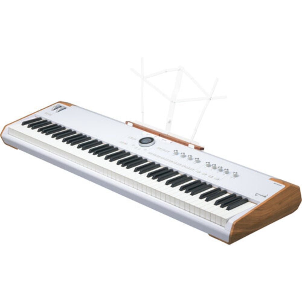 Arturia Astrolab 88 Avant-Garde Stage Keyboard with Analog Lab Pro Integration Bundle with Arturia Wooden Legs for KeyLab 88 MkII and PolyBrute — Adjustable, Sturdy and Elegant Stand