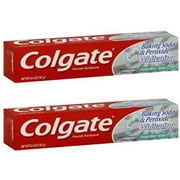 (2 pack) (2 Pack) Colgate Fluoride Toothpaste Baking Soda & Peroxide Whitening Frosty Mint Stripe, 6.4 OZ