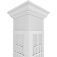 thumbnail image 4 of Ekena Millwork 8"W x 8'H Craftsman Classic Square Non-Tapered San Antonio Mission Style Fretwork Column w/ Crown Capital & Crown Base, 4 of 8