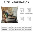 thumbnail image 5 of Patifu  Throw Pillows in Love Mallard Duck Green Head Swimming On Lake for Couch Bed  ,Square Decorative Cushion Pillows Cover for Women Men Boy Girl Pack   22x22in, 5 of 5