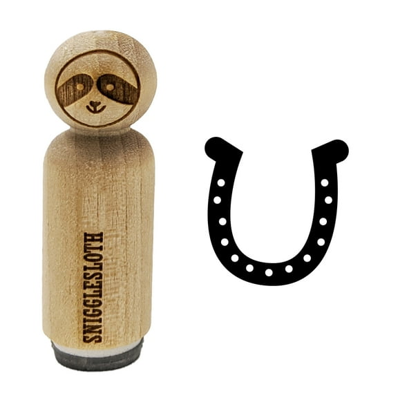 Horseshoe Lucky Rubber Stamp for Scrapbooking Crafting Stamping - Mini 1/2 Inch