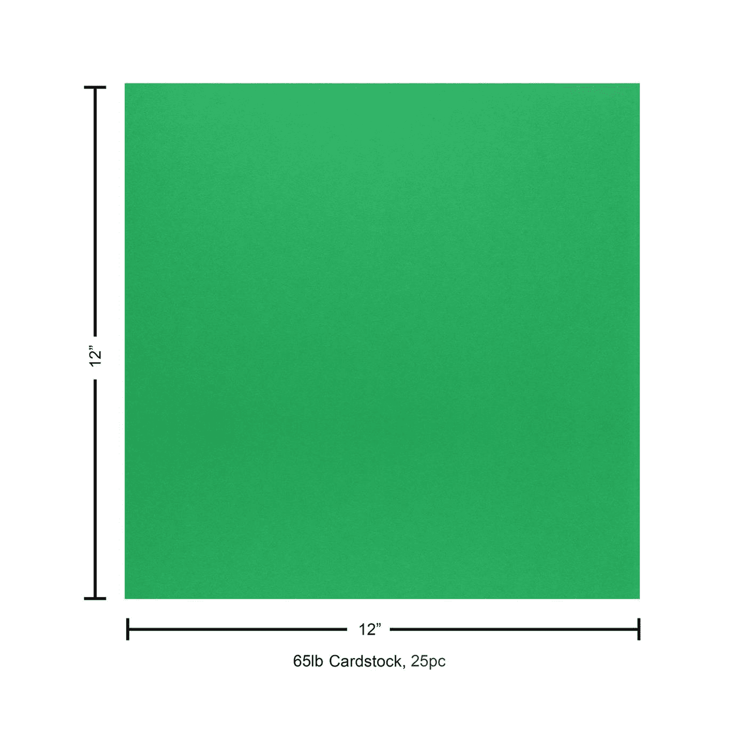 PA Paper Accents Smooth Cardstock 12" x 12" Green Grass, 65lb colored cardstock paper for card making, scrapbooking, printing, quilling and crafts, 25 piece pack
