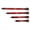Red, variant on Samurai Style Bow Stabilizer, Multi‑Color Carbon Fiber Vibration Damper for Compound Bow