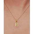 thumbnail image 3 of Collar con dije de oro laminado letra brillos B, 3 of 7