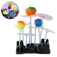 thumbnail image 2 of Glowing Effect Lotus Ornament Silicone Decor Aquarium Decoration for Fish Tank with Suction Cup, 2 of 9