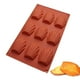 thumbnail image 4 of Molde de silicona con cavidades de formas caprichosas Molde antiadherente para pasteles y galletas Molde para hornear pasteles y galletas Rojo oscuro, 4 of 7