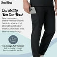 thumbnail image 4 of Sewkind Men’s Scrub Set Black 3XL V-Neck Medical Scrubs with Jogger Pants 7 Pockets Athletic Fit, 4 of 6
