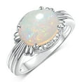 thumbnail image 1 of RYLOS Bagues pour Femmes Bague en Argent Sterling 12X10MM Pierre Précieuse & Diamants Idéale pour Médium Ou Doigt d'Inde Bijou Exotique Taille 8, 1 of 6