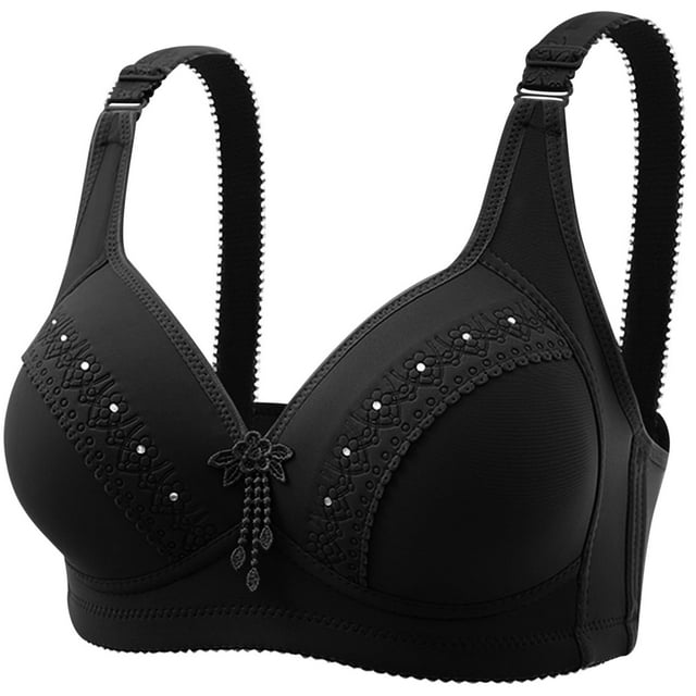 Timegard Bras for Women Wireless Adjustable Strap Full Support Comfort Everyday Bras Seniors Bralettes