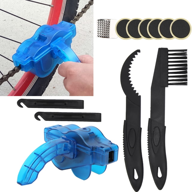 Bicycle Chain Brush Kit, Bicycle Chain Cleaning Kit, Bike Maintenance Accessory, Professional for Bicycle Repair Shop Easy to Use Home Reusable
