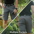 thumbnail image 4 of Outdoor Cargo Military Men Tactical Shorts for Summer Waterproof Urban Shorts Trekking Camp Pants Multi Pocket Plus Size Hiking (Shorts GREEN,M), 4 of 5