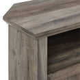thumbnail image 4 of Pemberly Row Farmhouse Wood Corner TV Stand for TVs up to 48" in Gray Wash, 4 of 8