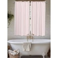 thumbnail image 7 of Bedroom Curtains 63 Inches length, Pink Striped Window Treatment Curtain Drapes, Modern Farmhouse Pink White Stripes Rod Pocket Curtain Panels for Living Room Kitchen, 42"x63", 2 Panels, 7 of 7