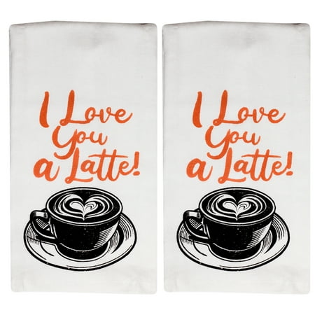 

Splash Novelty Kitchen Towels with Funny Sayings 2 Pack 100% Cotton