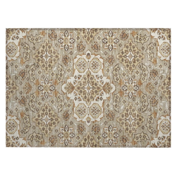 Dalyn Rugs Machine Washable Indoor/Outdoor Chantille Taupe 1'8" x 2'6" Rug