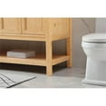 thumbnail image 5 of Elegant Decor Metropolis 72" Aluminum MDF Double Bathroom Vanity in Natural Wood, 5 of 8