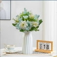 thumbnail image 2 of CuiLiyq Mini Artificial Flowers, 1 Pack Small Rose Artificial Flowers Bouquet, Fake Rose Flower Bunches, Little Artificial Rose for Home Indoor Wedding Table Centerpieces Decor, 11.8 Inch, Blue​, 2 of 6