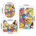 thumbnail image 3 of Simpsons Floor Mat Lid Cover Toilet Mat 3-Piece Set Non-Slip Thick Rugs Bathroom Sets, 3 of 9