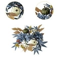 thumbnail image 6 of Candle Ring Wreath Thanksgiving Garland Candle Holder with Fall Pumpkin and Maple Leaves for Home Party Decor, 6 of 7