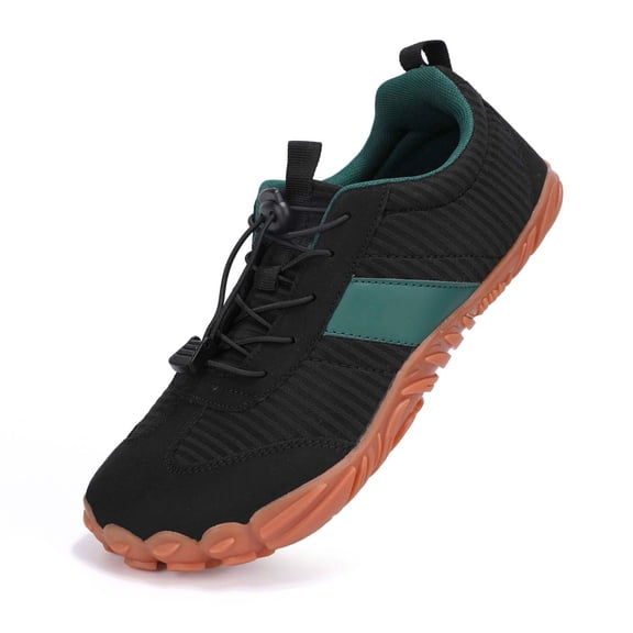 Five Toe Water Shoes for Women Men Barefoot Quick-Dry Aqua Socks for Beach Swim Surf Yoga Fitness Light Hiking Breathable Non-(Black/36)