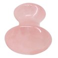 thumbnail image 3 of ColoMX Masajeador facial de cuarzo rosa con forma de hongo, masajeador de jade Gua Sha, herramienta Gua Sha para el cuidado de los ojos y la piel, para uso en spas y salones de belleza en casa., 3 of 7