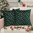 thumbnail image 5 of Gqtwoy Soft Fuzzy Decorative Pillow Covers, Snowflake Glitter Print, Christmas Decor, Home Bedroom Sofa Cushion, Cozy Winter Accents, Holiday Throw Pillow Cases, 5 of 6