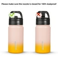 thumbnail image 6 of BJPKPK Water Bottle with Straw Lid, 15 oz Insulated Water Bottle, Stainless Steel Metal Water Bottles, Reusable Leak Proof BPA Free Thermos, Flask, Cups, Coral, 6 of 7