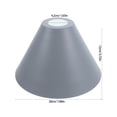 thumbnail image 2 of GOOHOCHY durability Lamp Shade Grey Metal for Table Lamp 1Pcs, 2 of 8