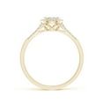 thumbnail image 2 of ANGARA Natural Diamond Halo Split Shank Engagement Ring in 14K Yellow Gold for Women (Size-2.7mm| Color-G| Clarity-VS2) | April Birthstone, Anniversary, Jewelry Gift for Women | Natural Diamond Ring, 2 of 9