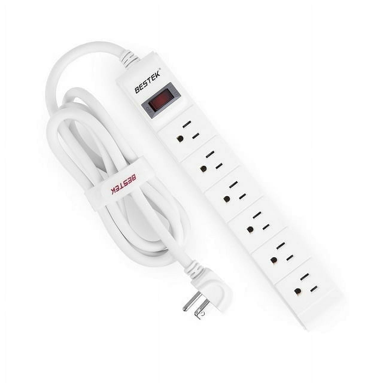 BESTEK 6-Outlet Surge Protector Power Strip with 6-Foot Cord photo 1