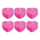 thumbnail image 1 of 6 velas decorativas con forma de corazón, pequeñas y versátiles, con luz LED. Rosa, 1 of 7