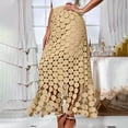 thumbnail image 3 of HomeGardon Maxi Skirts for Women Long Skirts Summer Women's Heavy Hollow Tassel Irregular Long Skirt Straight Skirt,S-L, 3 of 9