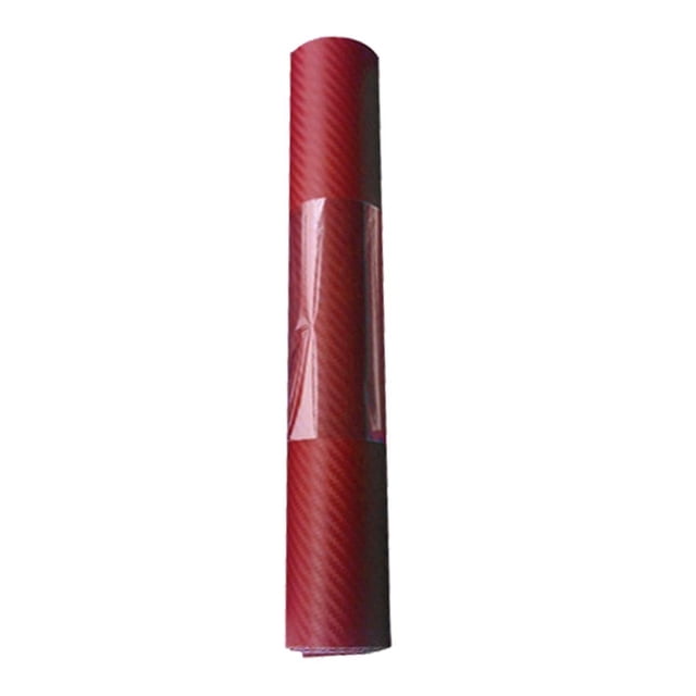 Etiqueta Engomada Calcomanía Autoadhesiva para Coche, Material: Fibra de Carbono rojo 3cm
