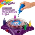 thumbnail image 3 of Creative Kids Spin & Paint Art Kit - Spinning Art Machine + Protector flexible para salpicaduras + 5 botellas de pintura + 8 tarjetas grandes, 8 pequeñas, 4 redondas + 4 crayones blancos | Niños peque, 3 of 3