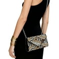 thumbnail image 4 of FOR U DESIGNS Diamond Zebra Clutch Purses for Women Waterproof Evening Bag Lightweight Wedding Purses for Formal Wedding Party Cocktail Prom, 4 of 9
