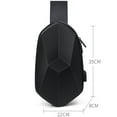 thumbnail image 4 of Coofit Sac Bandoulière Rigide Unisexe avec Port de Charge USB, 4 of 10