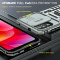 thumbnail image 7 of Motorola Moto G Pure Case with Lens Protection,Ring Holder Cover with Camera Cover & Kickstand Military Grade Shockproof Heavy Duty Protective Support Magnetic Car Mount Holder,Gray, 7 of 7