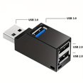 thumbnail image 2 of USB 3.0 HUB Adapter Extender Mini Splitter Box 3 Ports For PC Laptop Macbook Mobile Phone High Speed U Disk Reader Gift For Birthday/Easter/Boy/Girlfriends, 2 of 4