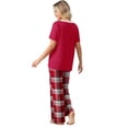 thumbnail image 5 of MINTREUS Womens Pajamas Sets 2 Piece Short Sleeve Lounge Set Printed Loose Pants Pj Sets, S-2XL, 5 of 7
