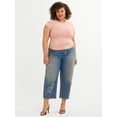 thumbnail image 5 of Jessica Simpson Women's and Women's Plus Cherry Barrel 5 Pocket Jeans, Sizes 2-24W, 5 of 6