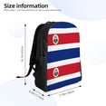 thumbnail image 3 of Flag Of Costa Rica Backpack Travel Bag For Men Women Lightweight Back Pack With Laptop Compartmen, 3 of 7