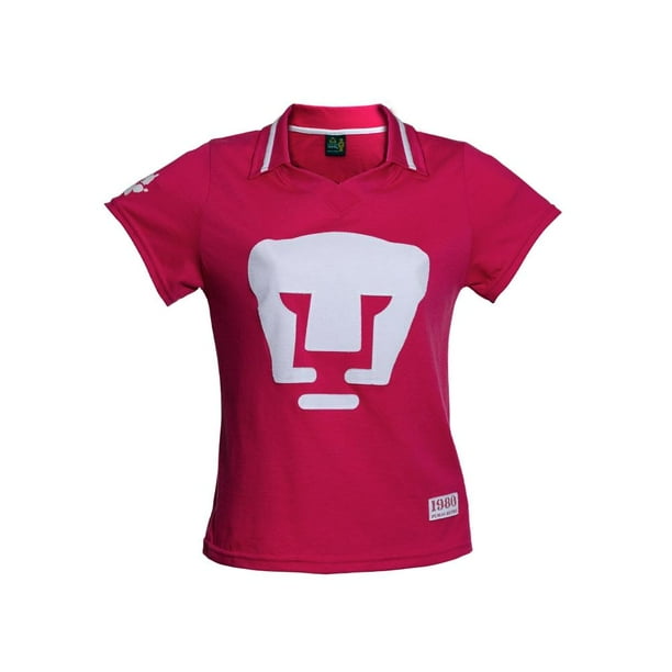 Jersey Pumas Retro 1980 Old School Sports Para Mujer Talla GD Fucsia