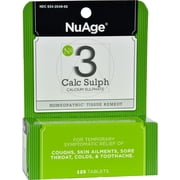 NuAge #3 Calc Sulph 6X 125 Tabs
