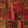 thumbnail image 1 of Ahgly Company Indoor Square Oriental Orange Modern Area Rugs, 7' Square, 1 of 4
