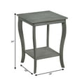 thumbnail image 5 of Convenience Concepts American Heritage Square End Table with Shelf,  Wirebrush Dark Gray, 5 of 6