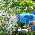 thumbnail image 2 of Pistola de burbujas eléctrica automática para niños, jabón, cohete, máquina de burbujas, juguete portátil para fiesta al aire libre, soplador de luz LED, juguetes, regalos para niños, 2 of 4