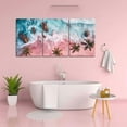 thumbnail image 3 of 3Pcs Pink Beach Canvas Wall Art Tropical Coastal Palm Trees Wall Decor Pictures Preppy Ocean Wave Landscape Posters Prints for Living Room Bedroom Teen Girls Room Artwork Home Decoration, 3 of 6