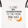 thumbnail image 3 of Inktastic I Love My Godmother to the Moon and Back Gift Baby Boy or Baby Girl Bodysuit, 3 of 4