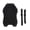 Waist-Black, variant on Cool Car for Seat Cushion Massaging Mat Breathable Silicone Non-Slip Massage for Seat Cover 4 Colors