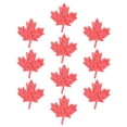 thumbnail image 1 of 10 Pcs Rhinestone Maple Leaf Clothing Patches Sewing Patches DIY Clothing Applique, 1 of 8
